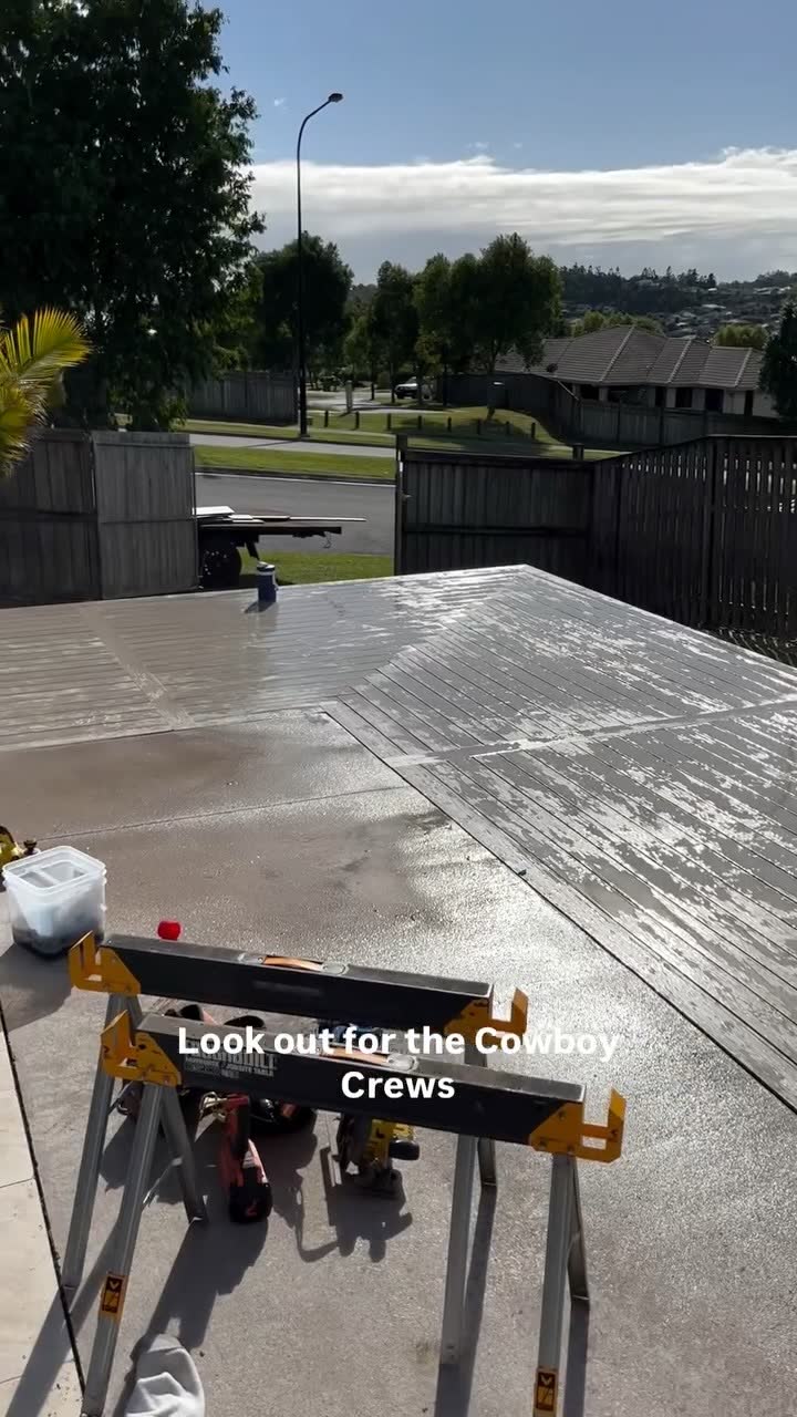 Rooftop decking install, Tillow Built work in progress